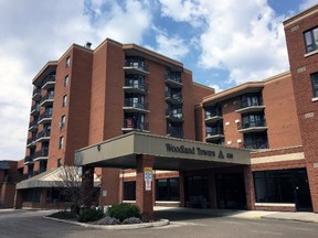 Woodland Towers is seen here on Thursday, April 11, 2018 in Stratford, Ont. (Terry Bridge/Stratford Beacon Herald)