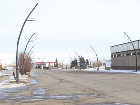New street lights with starships on them were installed earlier this year along Centre Street, east of the railway tracks to the Highway 23 entrance to Vulcan. Vulcan Advocate file photo