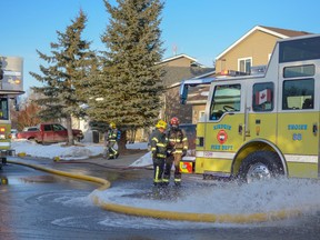 On Thurs., April 5, the Airdrie Fire Department responded to a report of a structure fire in the 200 block of Tanner Drive S.E. The cause of the fire was determined to be improper disposal of smoking materials.