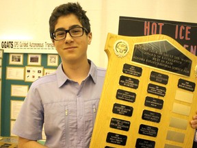 Shail Giroux, winner of best of 31st annual Rotary Science Fair Algoma.