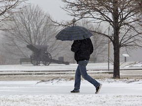 Snow and freezing rain made travelling treacherous on the weekend in Brantford.
Brian Thompson/The Expositor