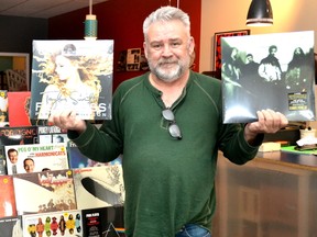 With Records Store Day only a week away, Wayne Riehl, owner of Diamond Dogs Vinyl, is already figuring out how he will display the limited-edition releases that will be available for one day only next Saturday. (Galen Simmons/The Beacon Herald/Postmedia Network)