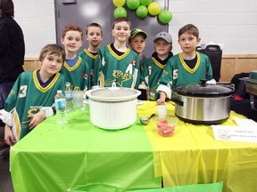 The Seaforth Stars were on hand, dishing out their soup during the 10th annual Souper Saturday at the Seaforth Community Centre. (Shaun Gregory/Huron Expositor)