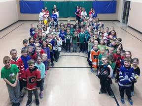 Residents all across the world have felt the impact of the devastating bus crash in Saskatchewan April 6 that resulted in the death of 16 people, all of whom were affiliated with the Humboldt Broncos junior hockey team. A jersey day was held last Thursday, April 12 across the country, showing our overall collective support of everyone involved, including the entire student body and staff of St. Patrick’s School in Dublin who posed to form a letter ‘H’ – for Humboldt. SUBMITTED