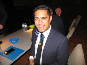 Jack Evans/For The Intelligencer
Matt Gifford, from Auckland ,NZ, was one of the singing judges for last weekend’s annual Spring Convention for the Ontario District Barbershop Harmony Society, held in Belleville’s Maranatha Church.