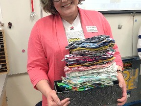 Tanus Davidge, a fashion studies teacher at F.R. Haythorne, said the Tender Loving Care Cloths program allows her students to make a difference in the community.

Photo Supplied