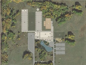 A conceptual design of Strathcona County's future Multi-Purpose Agriculture Facility — a project for which cost has spurred significant debate amongst council.

Graphic Supplied