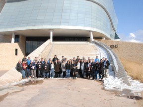 Participants in the Suncor Indspired Youth Experience take a tour of the Canadian Museum for Human Rights.
Handout/Sarnia This Week