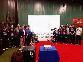 The Fabio Belli Foundation was announced as one of the winners of the Jays Care Field of Dreams Grant, receiving $150,000. The funds will go toward upgrading a baseball field at the Terry Fox Complex in Sudbury. Photo supplied