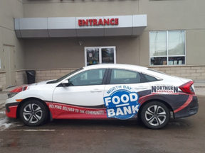 The Honda Civis donated to the North Bay Food Bank by Norther...