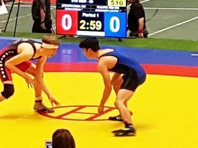 Fort High Grade 11 wrestler Taran Goring made it to the national competition in Edmonton where he placed sixth in the country in his weight class.