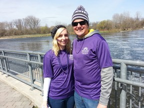Perry and Melissa Enyedi are organizing the third annual Brantford Sarcoidosis Walk on Saturday, April 28, to raise money and bring attention to sarcoidosis, a disease that has affected their family. (Submitted Photo)