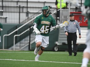 Port Elgin’s Ian MacKay has been drafted 13th overall to the Chesapeake BayHawks of the Major Lacrosse League. MacKay is currently in his senior season as a member of the University of Vermont Catamounts. Photo courtesy of Andy Lewis and the University of Vermont.