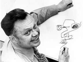 London Free Press cartoonist Merle Tingley in his heyday. (File photo)