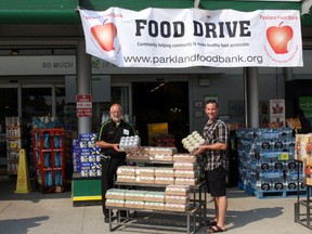 The Parkland Food Bank Society is one of 20 food banks in Alberta to sign on to the Give Healthy food drive.