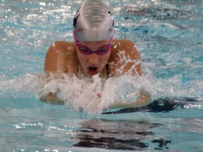 Émilia Mastromatteo is competing at the Markham Invitational Swim Meet this weekend. SHERI LAMB/Daily Miner and News/Postmedia Network