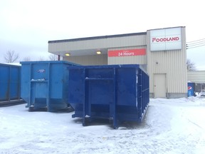 JOE O'GRADY · NORTHERN NEWS
 Foodland in Kirkland Lake remains closed as the grocery store continues to dispose of damaged merchandise following a roof fire on April 12.