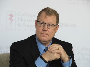 Registrar of the CPSA Dr. Scott McLeod was made available to the media to discuss the indefinite suspension of Dr. Vincenzo Visconti, of Sherwood Park 's Brentwood Medical Clinic.