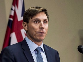 Ontario Progressive Conservative Leader Patrick Brown speaks at a press conference at Queen's Park in Toronto on January 24, 2018. Former Ontario Progressive Conservative leader Patrick Brown has filed a defamation lawsuit against CTV News over its reporting of what he alleges are false accusations of sexual misconduct.Brown, who stepped down in January hours after the CTV report, alleges the network and several journalists involved in the story acted maliciously and irresponsibly in publishing the accusations brought forward by two women. THE CANADIAN PRESS/Aaron Vincent Elkaim
