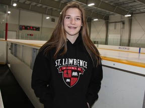 Stratford's Aly McLeod, 16, will attend St. Lawrence University on a hockey scholarship in 2020. Cory Smith/The Beacon Herald