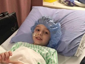 GoFundMe
Joel Carriere, 8, has been flown to the Children’s Hospital of Eastern Ontario as he battles an unknown disease.