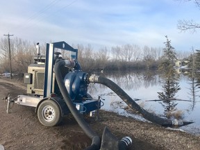 Pumping operations are a common site currently around the county. Vulcan County has declared a county-wide state of emergency due to overland flooding. Vulcan County photo