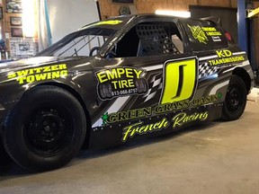 Submitted photo
Belleville's Tyler French (#0) will sport a new colour when he returns to Brighton Speedway for the 51st season opener this Saturday ito defend his Bill's Johns Comp 4 Division championship.