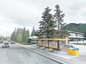 A rendering of the transit hub planned for the Banff Community High School. Supplied