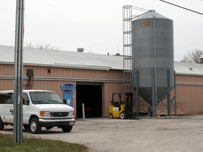 Firefighters from the three South Huron Fire Departments' stations responded to a fire call at Exi-Plast Custom Moulding Ltd. on April 21. The fire caused an estimated $1 million in damages.(William Proulx/Exeter Lakeshore Times-Advance)