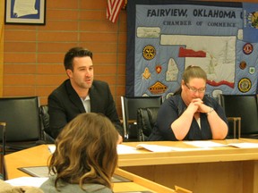 Meyers Norse Penney auditors Brandon Gagnon and Cheri Peterson gave the Town of Fairview a clean bill of financial health at the APril 17 town council meeting.