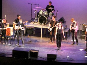 Mustang Sally performs at Korah Collegiate and Vocational School in April 2018.