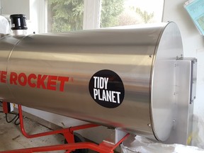 Shown is "The Rocket," a high-efficiency composting system at Villa Angela in Chatham. Trevor Terfloth/Postmedia Network