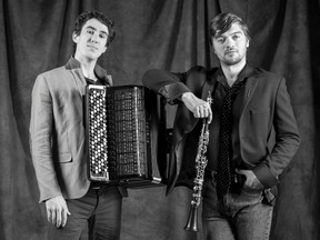 The Double Double Duo, made up of accordian player/pianist Michael Bridge and clarinetist/pianist Kornel Wolak, will be bringing their stage show to Sarnia on April 17, 2019 as part of the Sarnia Concert Association's 83rd season.
Handout/Sarnia This Week