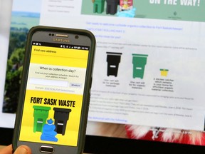 The city will be rolling out its green and black carts to all homeowners starting May 1. The rollout is expected to take a few weeks. For more information, visit the city’s website or download the Fort Sask Waste app.