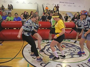 St. Martin de Porres' 4th annual Human Foosball Tournament in support of Community Links raised Over $7000. Money was raised by students to kick the stigma and bring awareness to mental health.