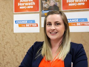 Tara King will be the NDP candidate for Oxford in the upcoming provincial election. (CHRIS FUNSTON/SENTINEL-REVIEW)