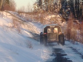 A Sherp ATV provided by Felix Lopes Jr. of Lopes Ltd. was put into service on the weekend by Sudbury police in rescuing nine people north of Capreol. (Photo supplied)