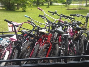 Bicycles donated to ReCycle Bikes (Supplied)