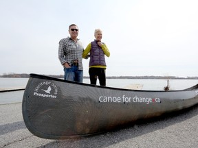 Meghan Balogh/The Whig-Standard
Glenn Green and Carol VandenEngel had an official send-off on Tuesday from Kingston. They are leaving on the second leg of a canoe trip across Canada, this time from Vancouver to Ottawa, which they expect will take them at least the next six months.