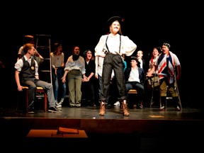 Aretina Veh, centre, heads a delightfully eccentric cast of characters in the Strathroy District Collegiate Institute's upcoming performance of Peter and the Starcatcher. Based on the Tony Award-winning play, Peter and the Starcatcher is an origin tale about one of the most iconic characters in cinema history: Peter Pan. (Louis Pin/Postmedia News)