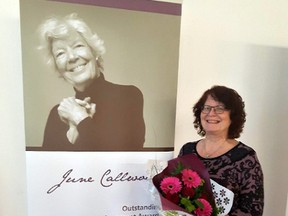 Debra Ward, co-ordinator of volunteer services at Brant Family and Children's Services, is among 12 people across the province who recently received the June Callwood Outstanding Achievement Award. (Submitted Photo)