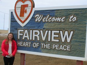 Victoria Anton of France, during her recent visit to Fairview.