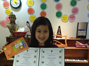 Music for Young Children Moonbeams 3 student Sophia Cyparski, who is taught by Heather Corbett-Tuttle, placed second internationally and first in the region for her piece called Secret Garden in the 31st annual International Composition Festival. (Submitted Photo)