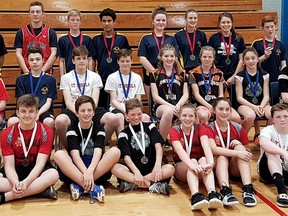 The Kent Catholic School Athletic Council handed out its badminton medals at Ursuline College Chatham in Chatham, Ont., on Wednesday, May 2, 2018. (Contributed Photo)