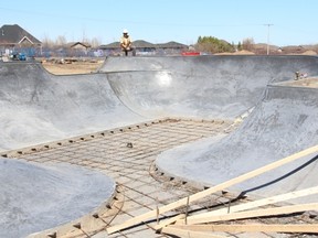 A crew from New Line Skateparks has returned to Melfort to finish the skate park along Shadd Drive.