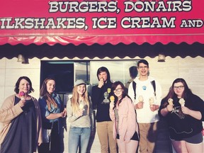 The youth organizers of Local Youth Experience's 5th anniversary party celebrate a job well done with some ice cream treats. More photos of LYE's anniversary party can be found on their Facebook page.