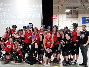 The Heartland Roller Derby Association took on the Fort McMurray Tar Sand Betties over the April 14 weekend for their first game of the season. The battle of the Forts ended with the city’s team taking a hard fought win over their northern Alberta rivals.