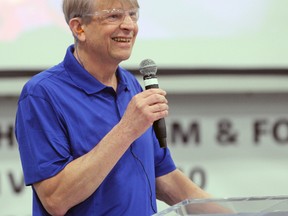 Stackpole International general manager Andre Bartczak explains the company’s 20,000-square-foot expansion on Thursday, May 3, 2018 in Stratford, Ont. (Terry Bridge/Stratford Beacon Herald/Postmedia Network)