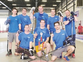 This year's Ball Hockey FUNraising Tournament is set for June 1. Last year, ATCO claimed the championship trophy. (Photo courtesy United Way)