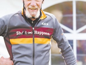 Stew Hutchings coordinates training sessions for the MS Bike Tour Leduc to Camrose. He has been participating in the ride for more than 20 years. (Ron Trink photo)